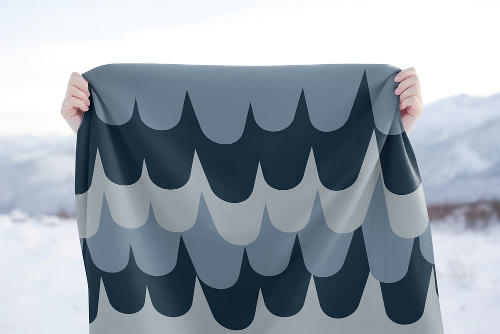 Patterned graphic blankets, design resource Free Photo rawpixel