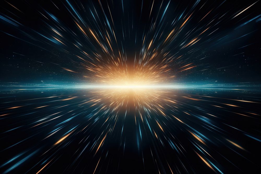 Hyperspace light speed travel effect image 