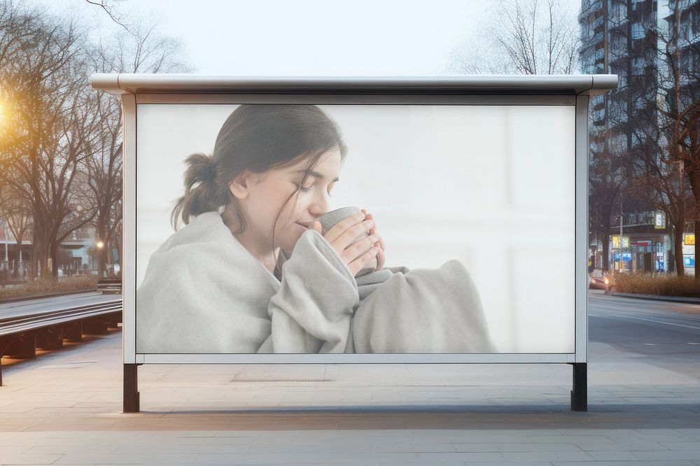 Side walk, billboard advertisement board