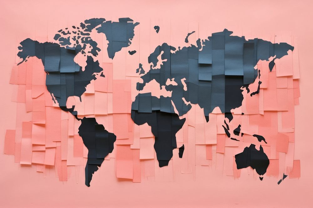 World map paper art creativity. AI generated Image by rawpixel.