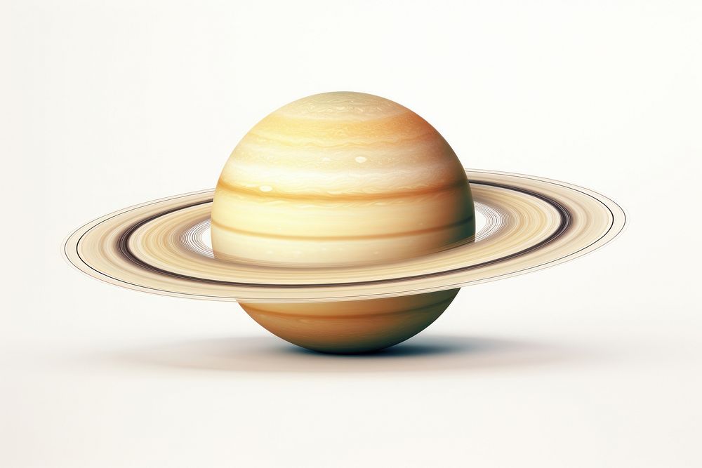 Saturn planet space simplicity. AI generated Image by rawpixel.