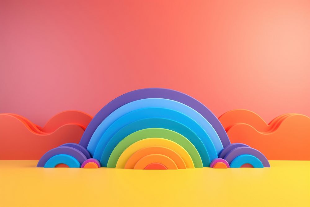 Pride month creativity graphics rainbow. AI generated Image by rawpixel.