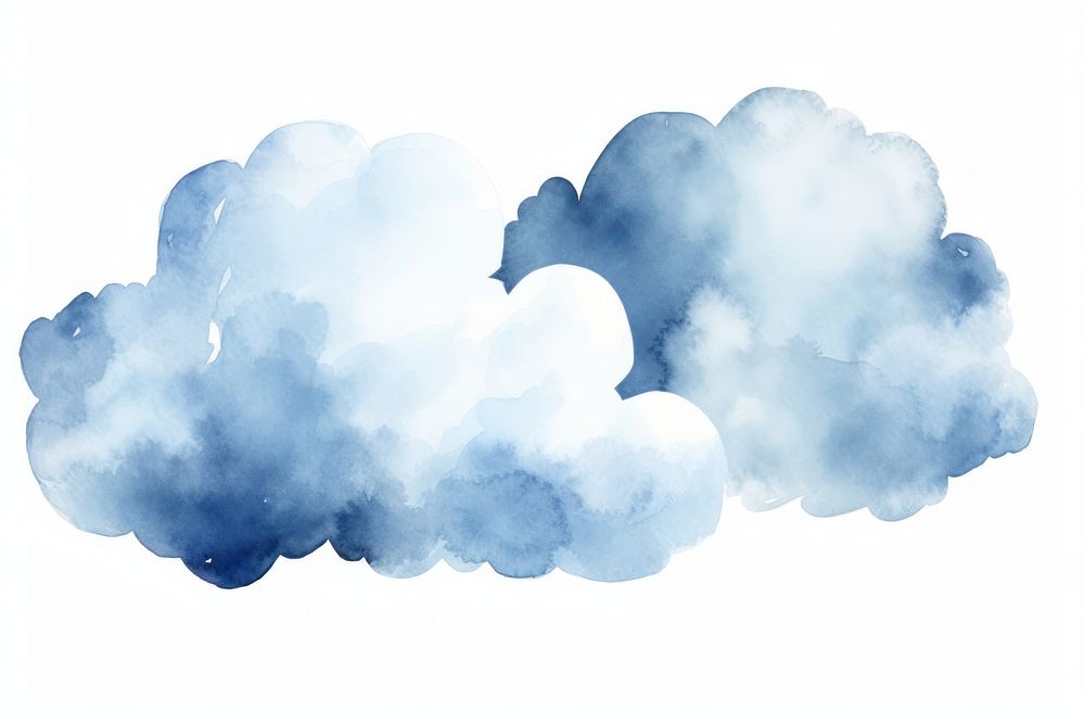 Watercolor clouds blue backgrounds nature white. AI generated Image by rawpixel.