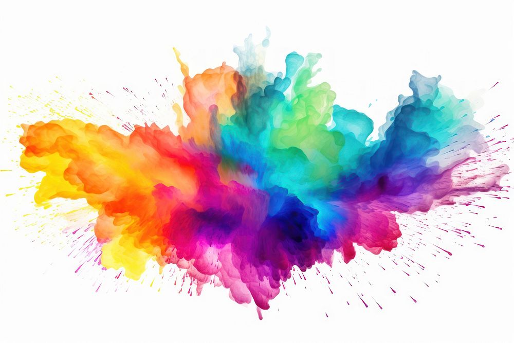 Holi paint splash backgrounds creativity splattered. AI generated Image by rawpixel.