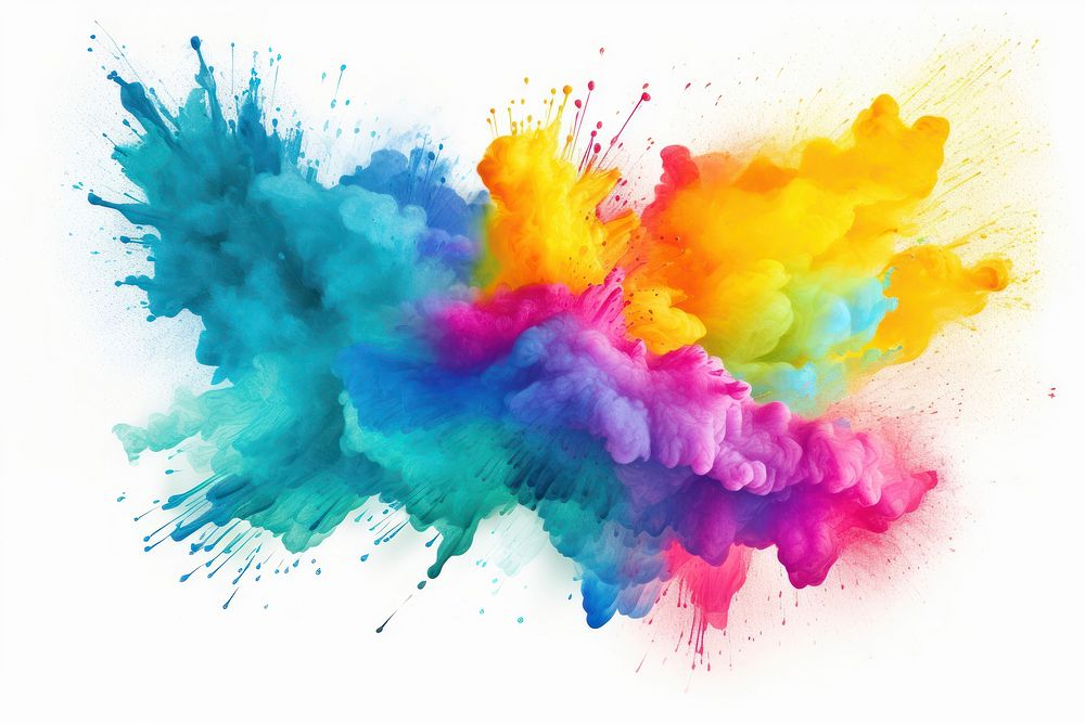 Holi paint splash drawing backgrounds creativity. AI generated Image by rawpixel.