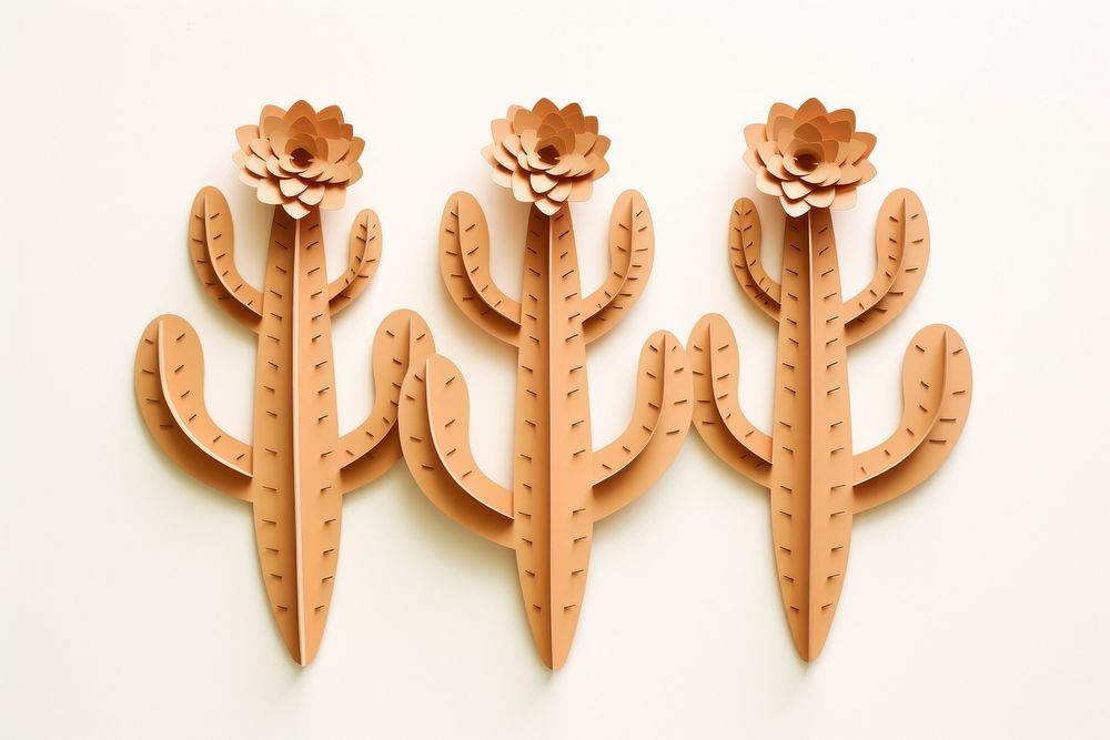 Cactus craft wood text. AI generated Image by rawpixel.