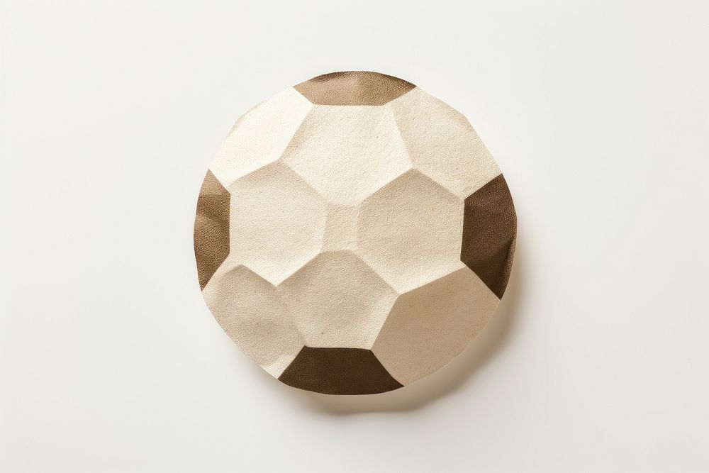 Football craft white background simplicity. AI generated Image by rawpixel.