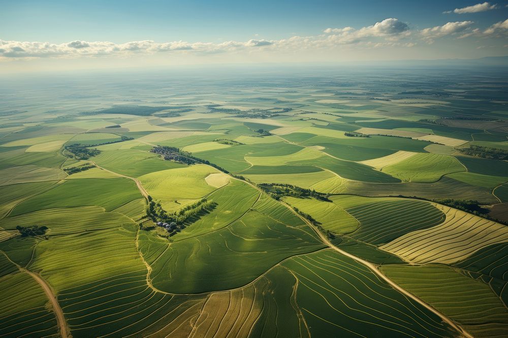 Farmland outdoors nature agriculture. AI generated Image by rawpixel.