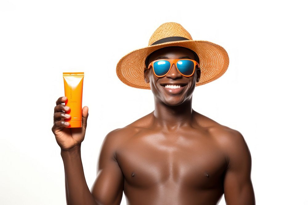 Sunglasses portrait bottle smile. AI generated Image by rawpixel.