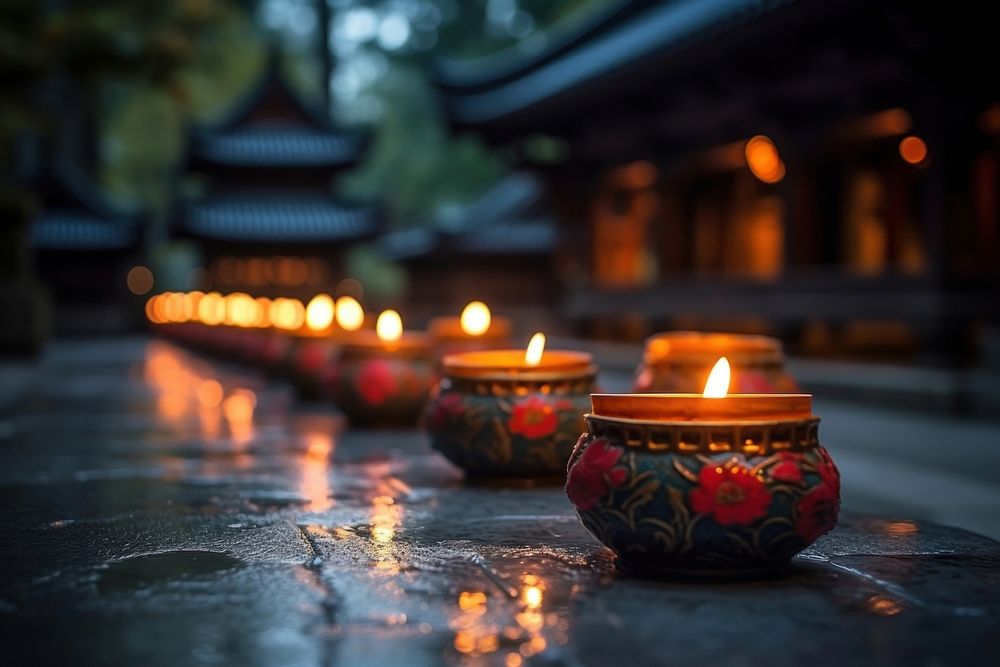 Candle temple spirituality architecture. 