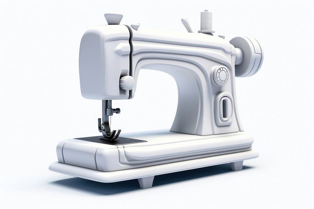 Cartoon 3d sewing machine technology equipment machinery. AI generated Image by rawpixel.