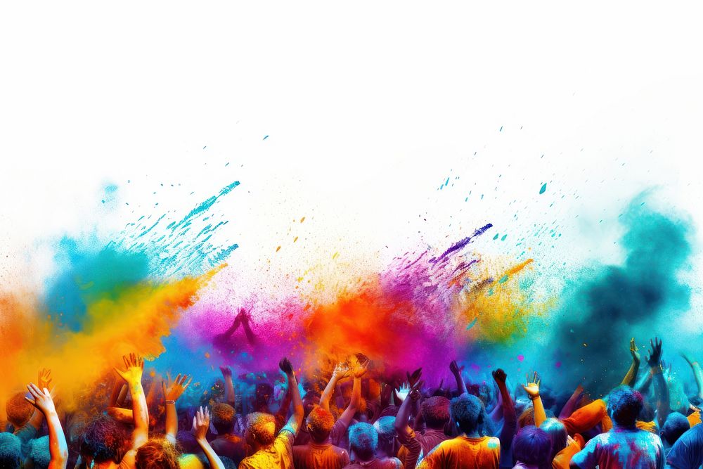 Color festival holi celebration excitement. AI generated Image by rawpixel.
