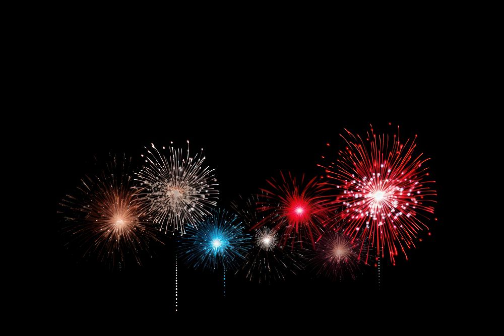 Colorful firework dark sky fireworks outdoors night. AI generated Image by rawpixel.