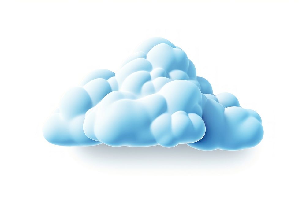 Clouds 3d cartoon realistic backgrounds white atmosphere. AI generated Image by rawpixel.