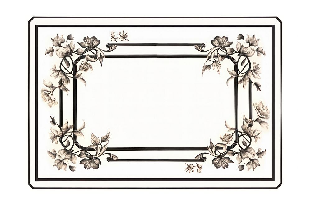 Frame line chinese style pattern rectangle elegance. AI generated Image by rawpixel.