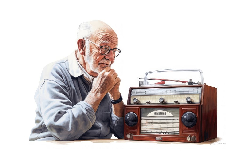 Radio adult electronics technology. AI generated Image by rawpixel.