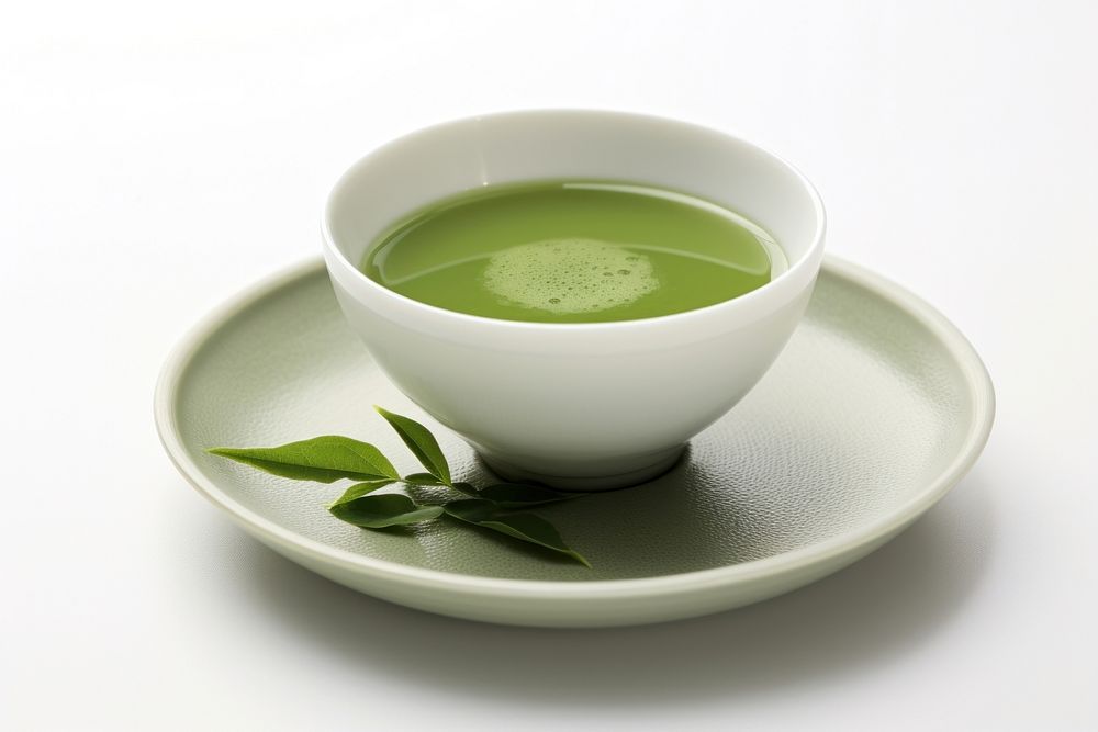 Tea saucer drink green. 