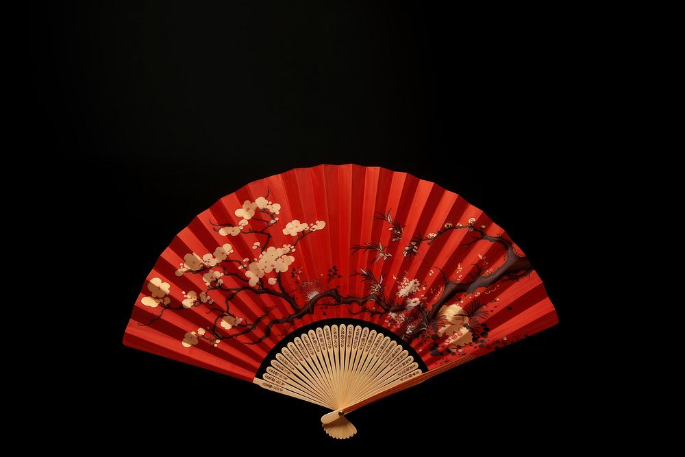 Japanese theme fan chandelier darkness pattern. 