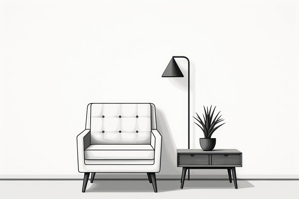 Furniture armchair comfortable relaxation. AI generated Image by rawpixel.