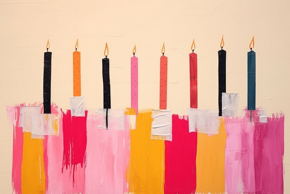 Candles art spirituality anniversary. AI generated Image by rawpixel.