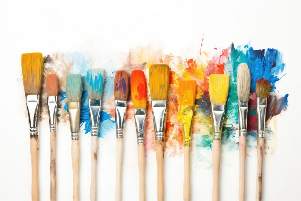 Paint brushes dirty paintbrush creativity variation