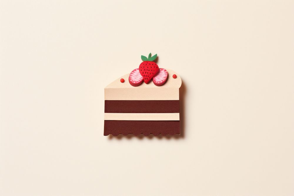 Cake strawberry dessert fruit. AI generated Image by rawpixel.