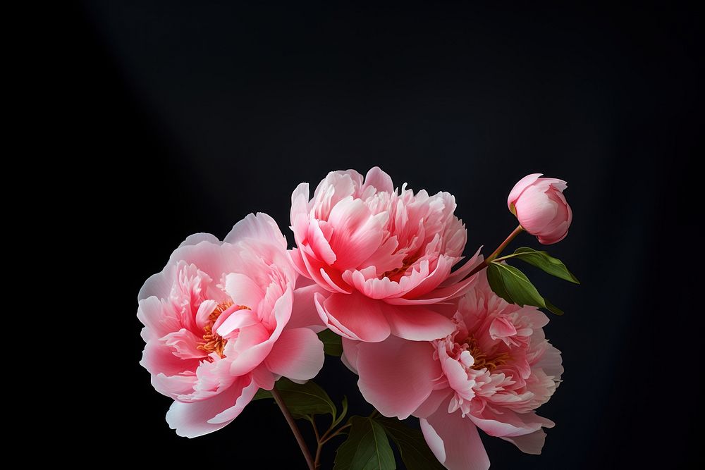Peony blossom flower petal. AI generated Image by rawpixel.