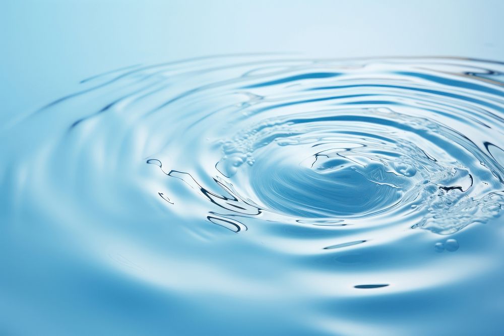 Water ripples backgrounds blue refreshment. 