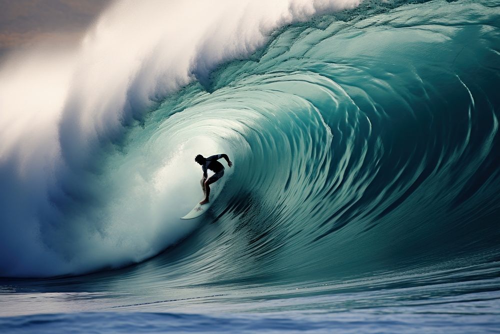 Man Surfing surfing ocean sports. 