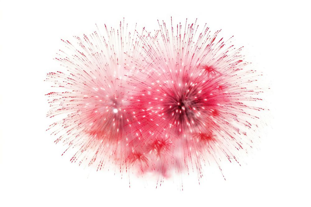 Fireworks white background celebration splattered. AI generated Image by rawpixel.