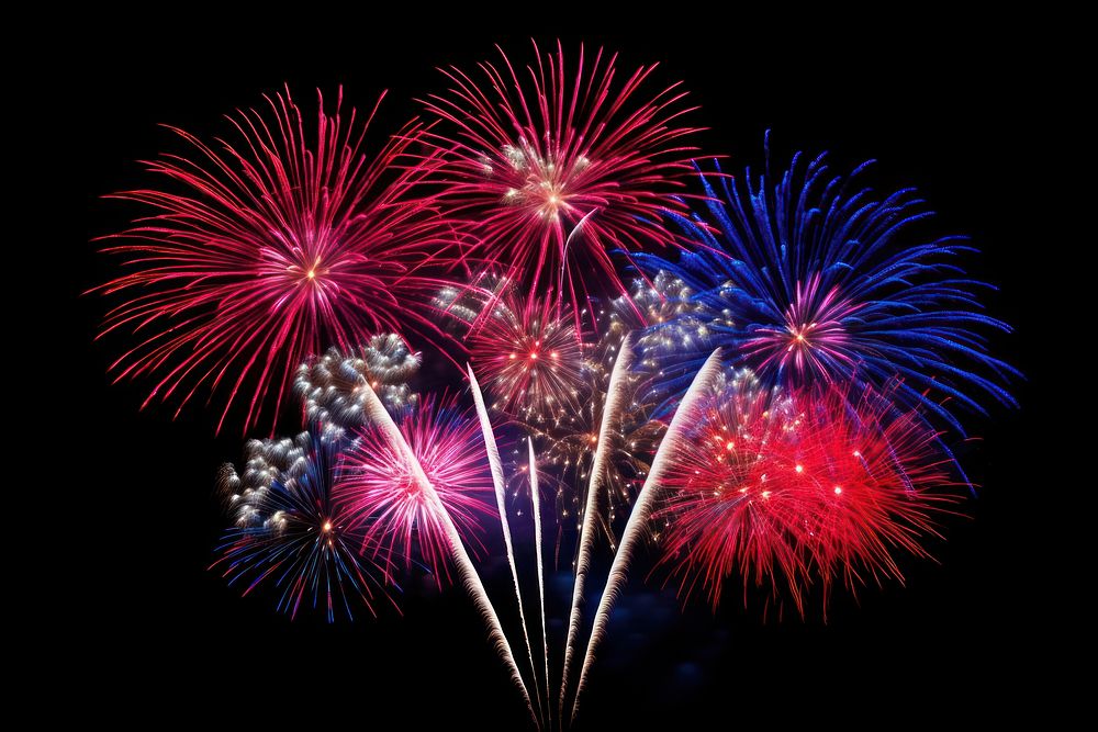 Fireworks outdoors illuminated celebration. AI generated Image by rawpixel.