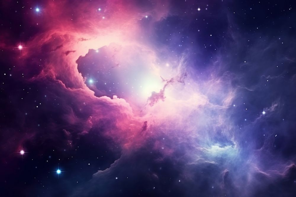 Pastel Colorful space astronomy universe nebula. 