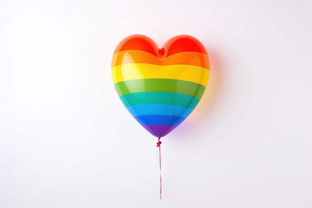 Pride month balloon white background transportation celebration. AI generated Image by rawpixel.