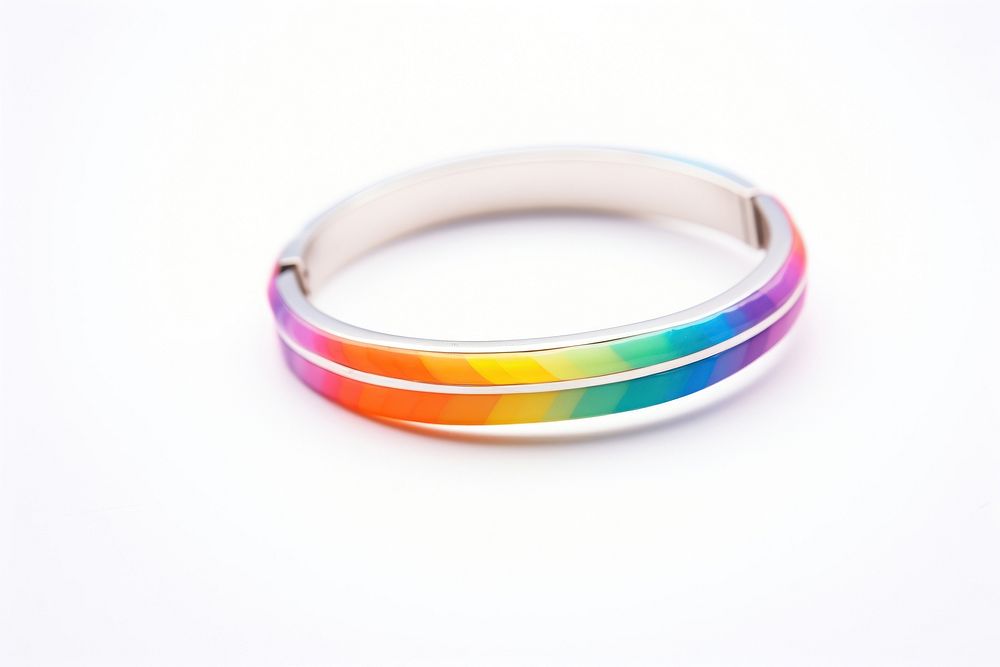 Pride month jewelry ring white background celebration. AI generated Image by rawpixel.