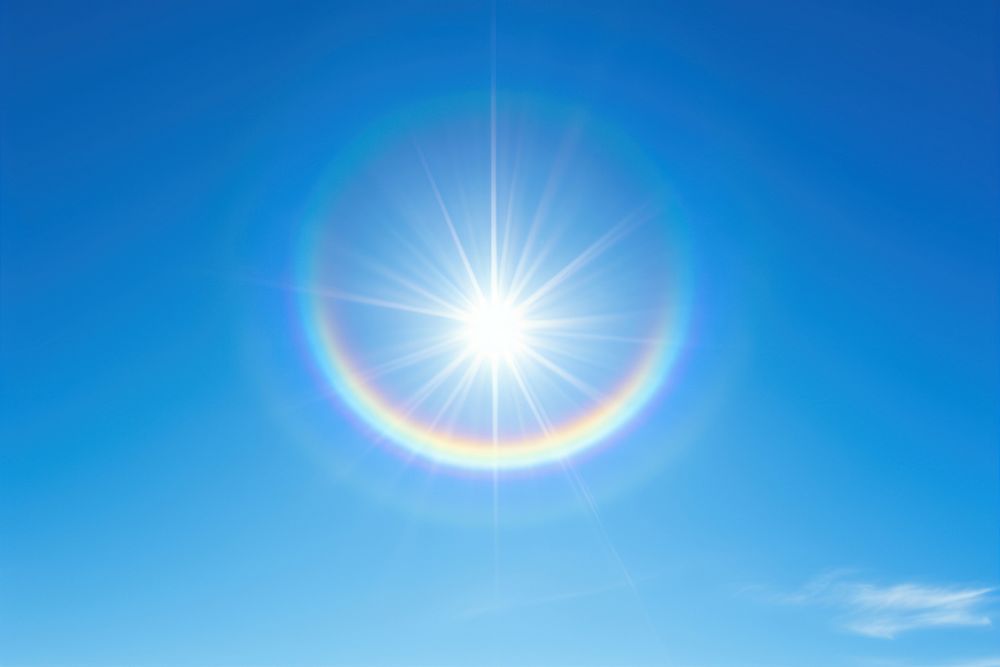 Sun sky sunlight outdoors. AI generated Image by rawpixel.