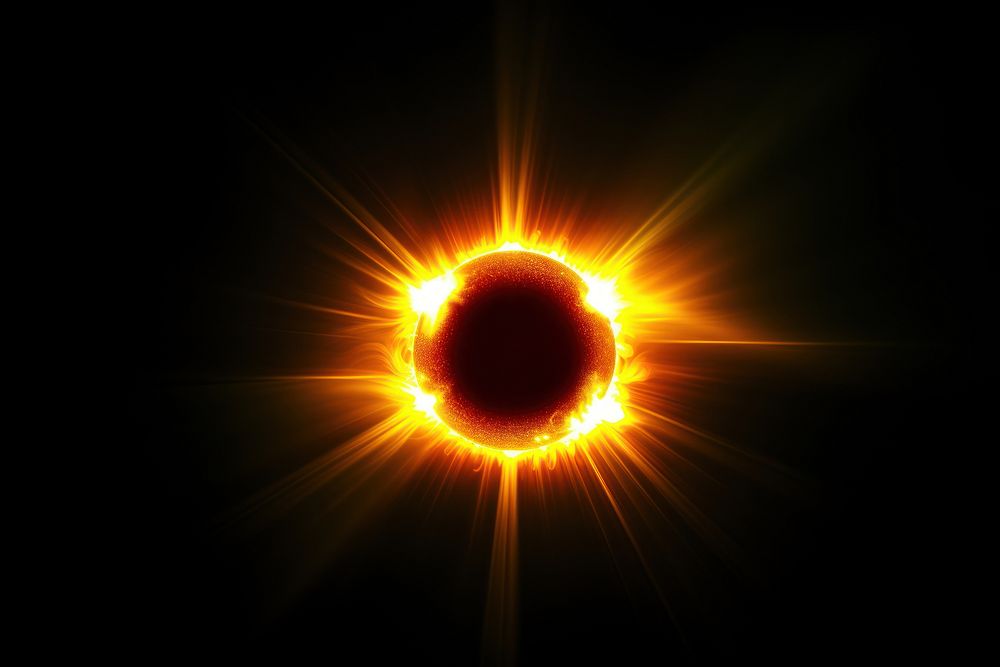 Sun eclipse effect, AI generated image by rawpixel