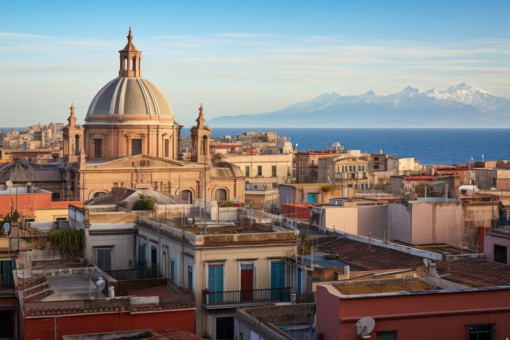 Catania architecture cityscape building. 