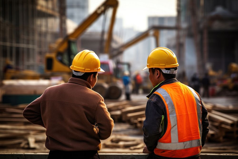 Construction workers hardhat helmet adult. 