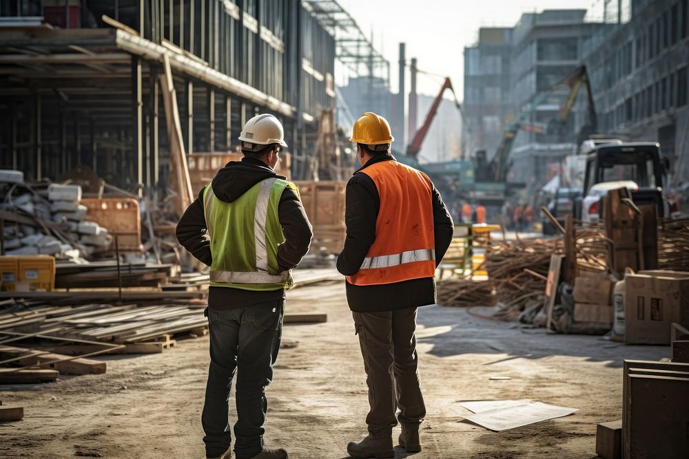 Construction workers hardhat helmet adult. 