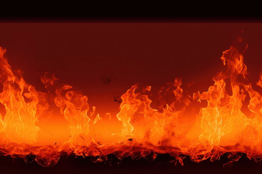 Isolated fire effect, black background, AI generated image by rawpixel
