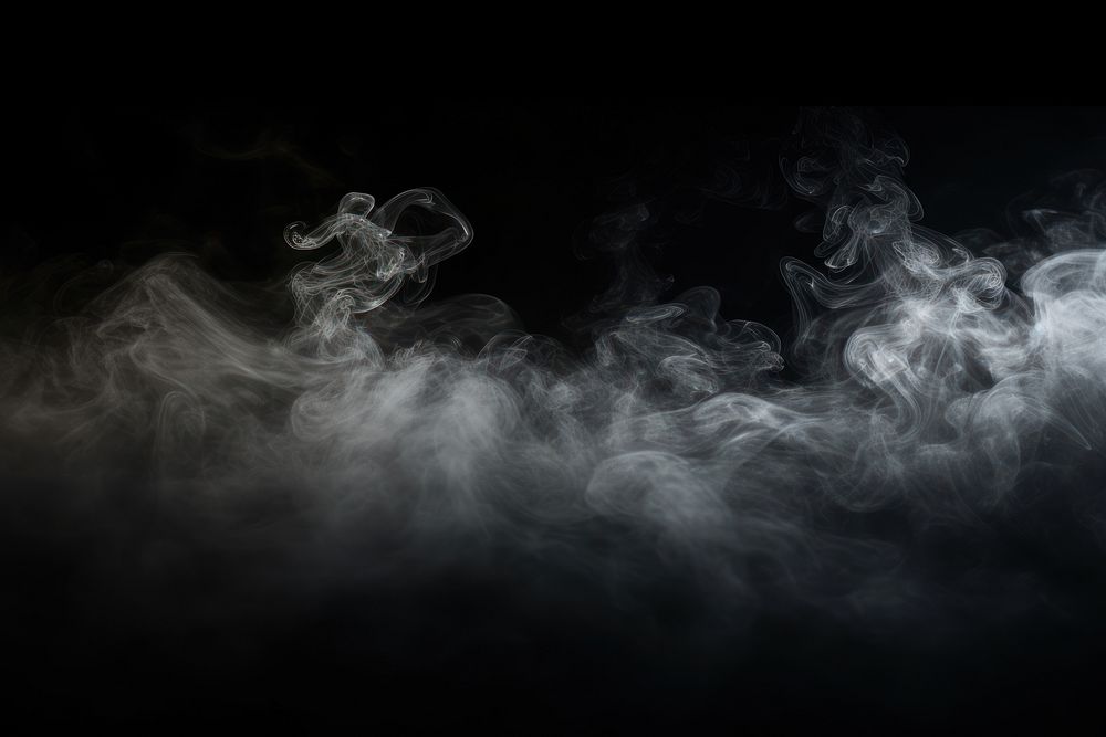 Mist smoke effect backgrounds black black background. AI generated Image by rawpixel.