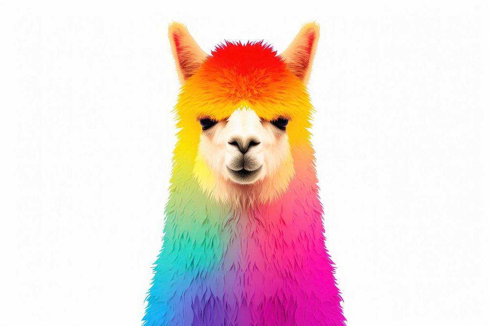 Pride month mammal alpaca animal. 