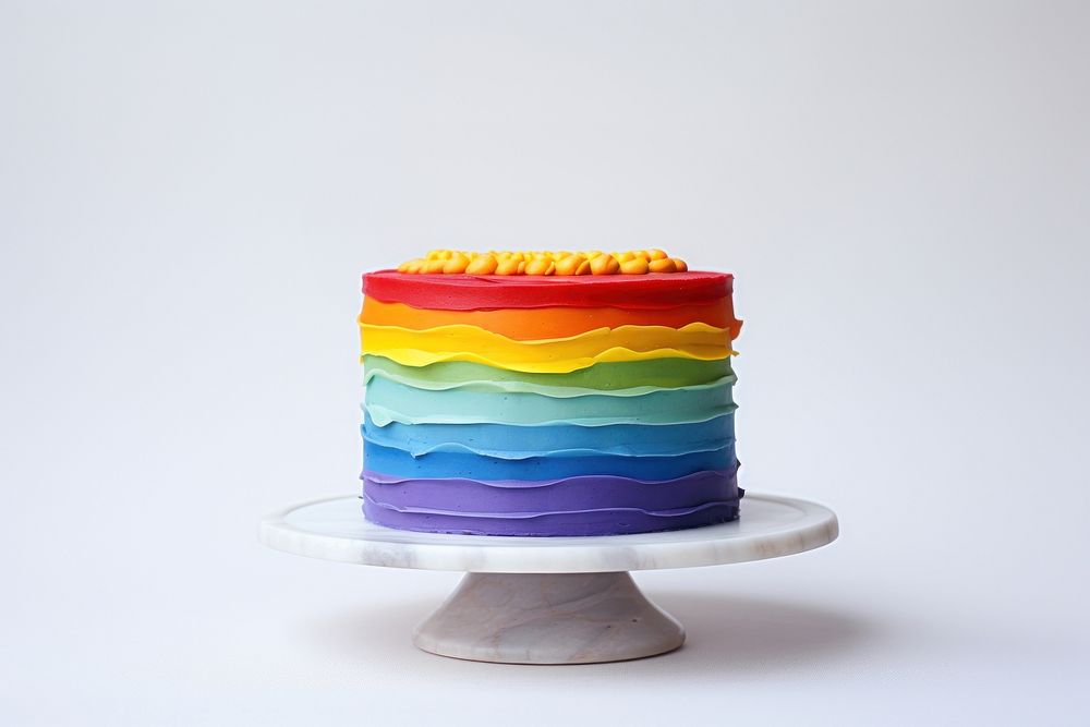 Pride month cake dessert icing. 