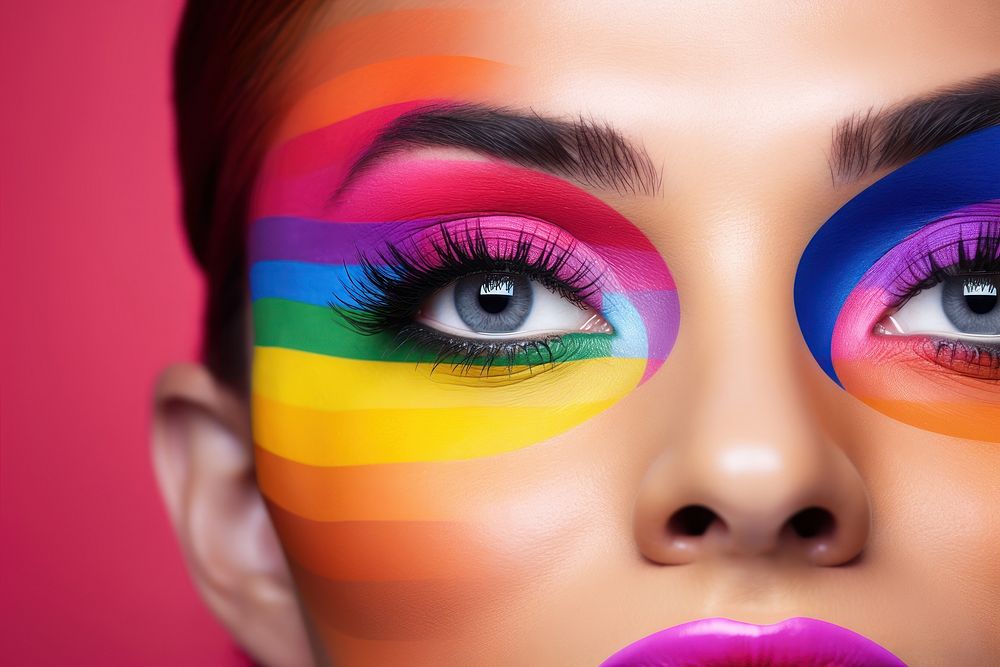 Pride month portrait adult photo. AI generated Image by rawpixel.