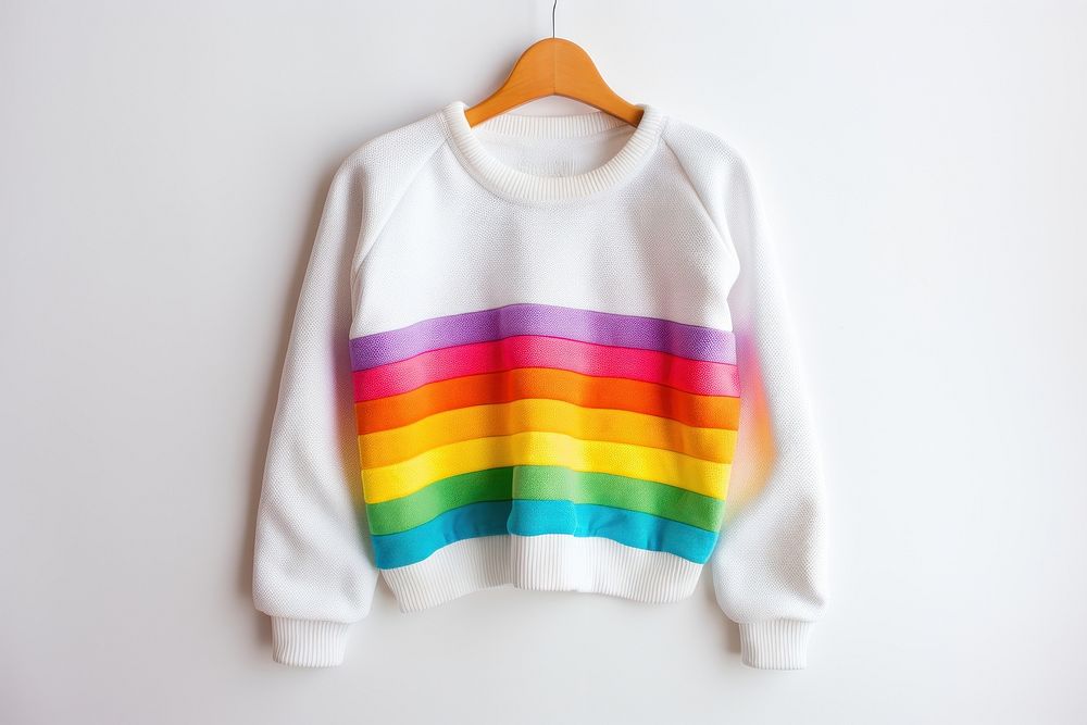 Pride month sweater sweatshirt white.