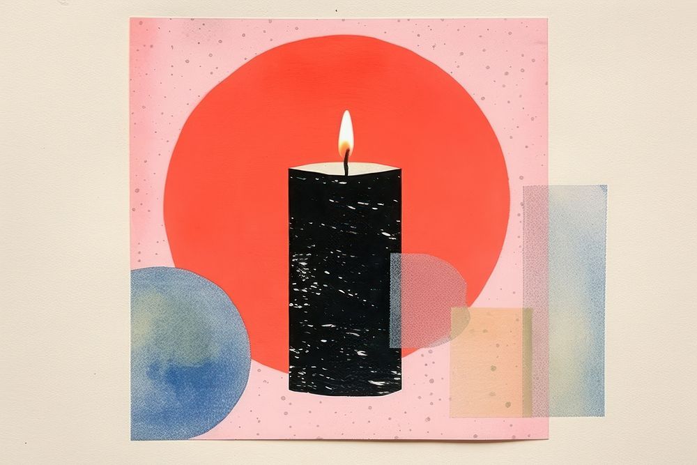 Scented candle art creativity rectangle. AI generated Image by rawpixel.