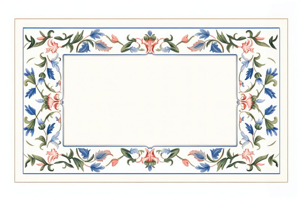 Simple vintage style border pattern art accessories. AI generated Image by rawpixel.