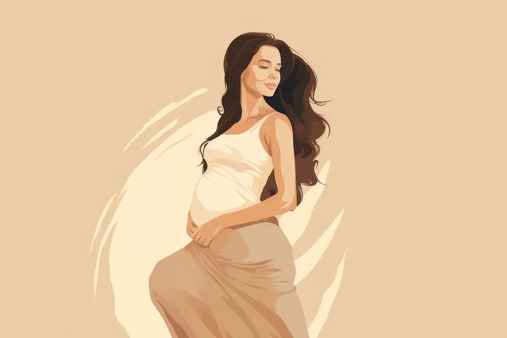 Pregnant woman fashion dress adult. AI generated Image by rawpixel.