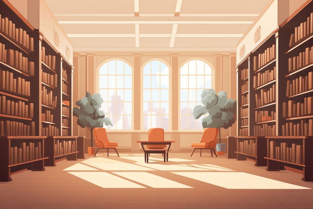 Classic aesthetic library publication bookshelf furniture. AI generated Image by rawpixel.