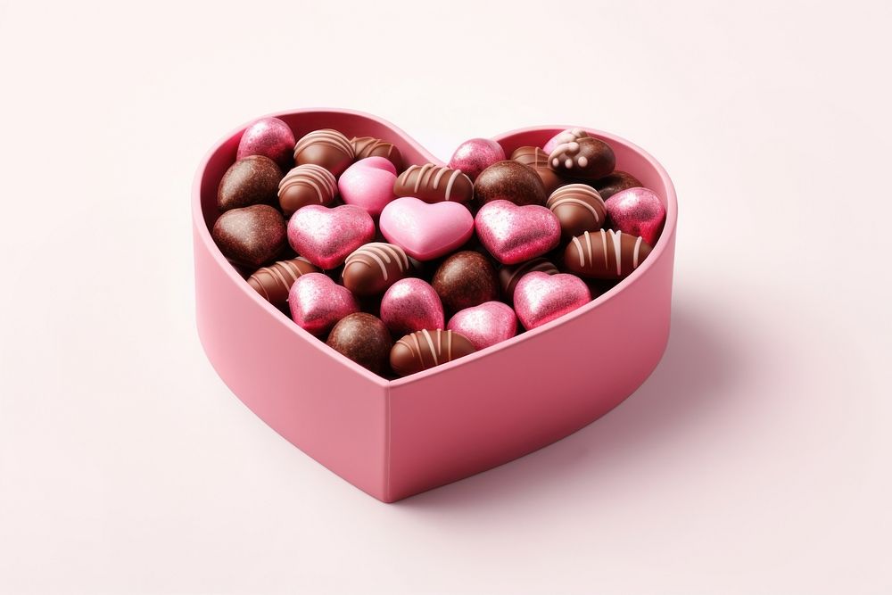 Shaped box chocolate sweets heart. AI generated Image by rawpixel.